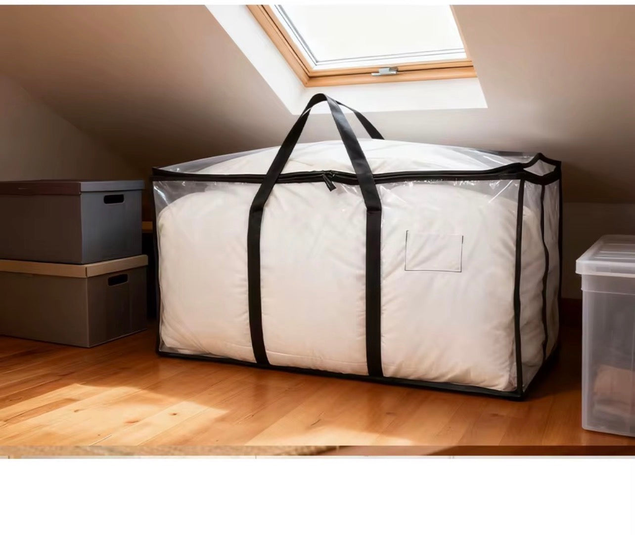 Movatte Heavy-Duty Clear Storage & Moving Bag